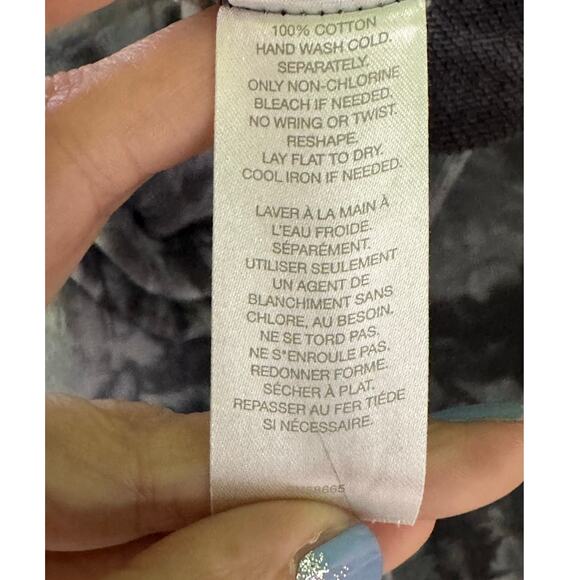 ZELLA gray black tie dye cropped sweatshirt size Small - Picture 4 of 14